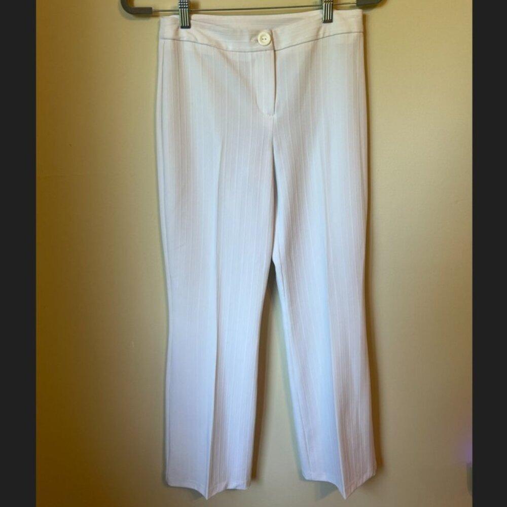 My Michelle White Straight-Leg Dress Pants Women's Size 3/4